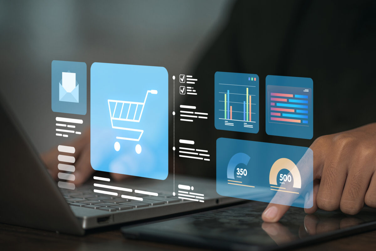 E-commerce Dashboard and Business Analytics on Digital Devices